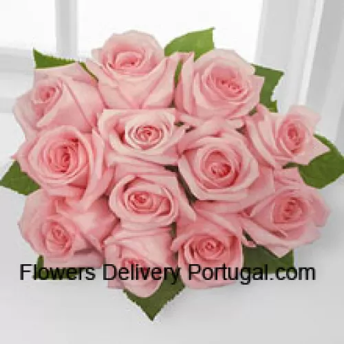 Bunch Of 11 Pink Roses